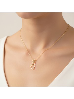 Tabitala TabiTela 8 ayar altın kolye ucu kalp GM350 1 gr