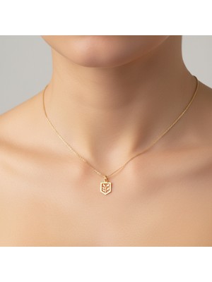 Tabitala TabiTela 8 ayar altın kolye ucu yaprak GM1182 1 gr