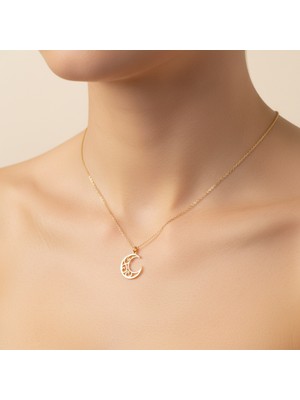 Tabitala TabiTela 14 ayar altın kolye ucu ay GM124 1 gr