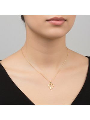 Tabitala TabiTela 8 ayar altın kolye ucu yaprak GM1336 1 gr