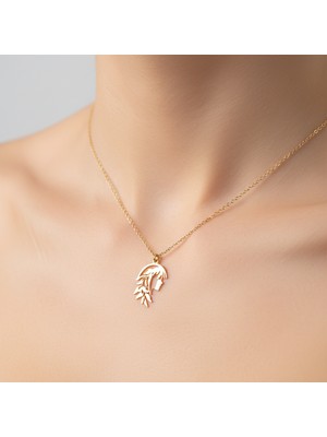 Tabitala TabiTela 8 ayar altın kolye ucu kız GM1047 1 gr