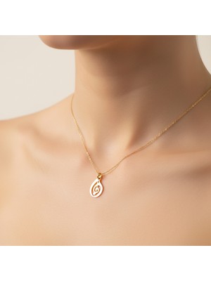 Tabitala TabiTela 8 ayar altın kolye ucu nota GM1306 1 gr