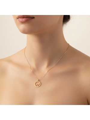 Tabitala TabiTela 8 ayar altın kolye ucu yuvarlak GM884 1 gr