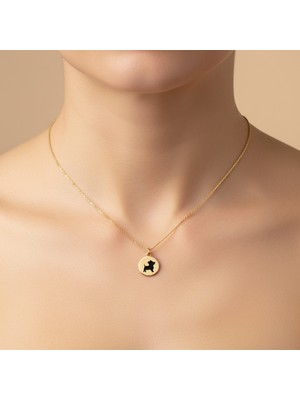 Tabitala TabiTela 14 ayar altın kolye ucu köpek GM475 0.5 gr