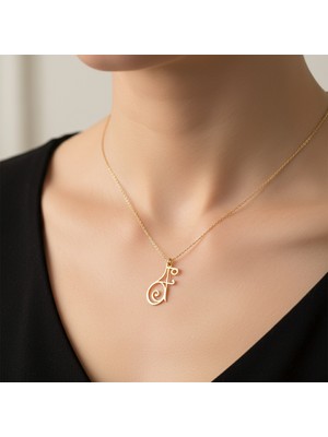 Tabitala TabiTela 14 ayar altın kolye ucu "F"harfi GM604 1 gr