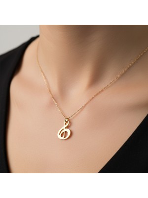 Tabitala TabiTela 8 ayar altın kolye ucu nota GM1304 1 gr