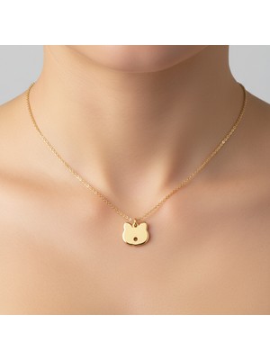 Tabitala TabiTela 14 ayar altın kolye ucu kedi GM262 0.5 gr