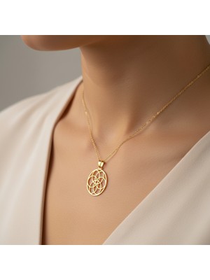 TabiTela 14 ayar altın kolye ucu atom   GM1613 1 gr