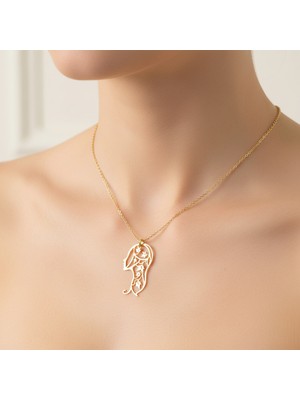 Tabitala TabiTela 8 ayar altın kolye ucu kız GM1075 1 gr