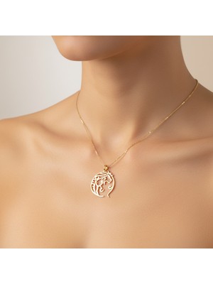 Tabitala TabiTela 14 ayar altın kolye ucu aslan GM767 1 gr