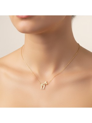 Tabitala TabiTela 14 ayar altın kolye ucu zebra GM326 1 gr