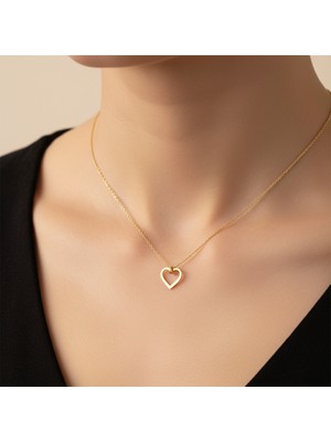 Tabitala TabiTela 8 ayar altın kolye ucu kalp GM827 1 gr