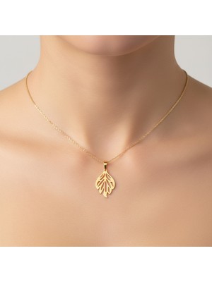 TabiTela 14 ayar altın kolye ucu melek kanatları   GM1563 0.5 gr