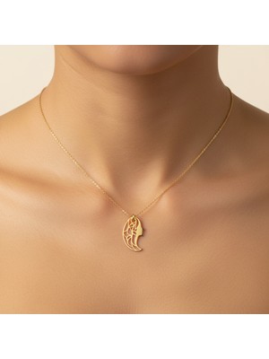 Tabitala TabiTela 14 ayar altın kolye ucu kız GM1064 1 gr