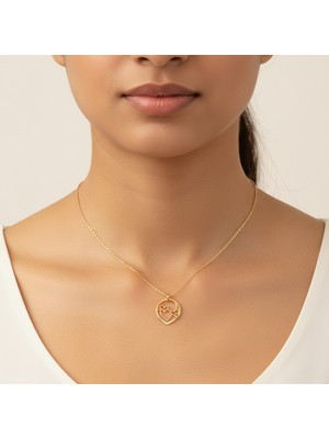 Tabitala TabiTela 14 ayar altın kolye ucu kalp GM995 1 gr