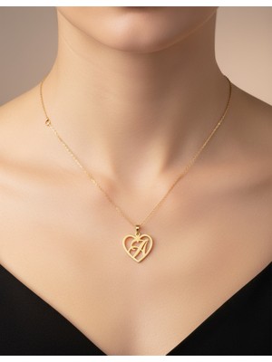 TabiTela 8 ayar altın kolye ucu Harf A   GM2638 1 gr