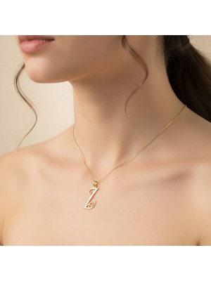 Tabitala TabiTela 14 ayar altın kolye ucu "Z"harfi GM704 1 gr