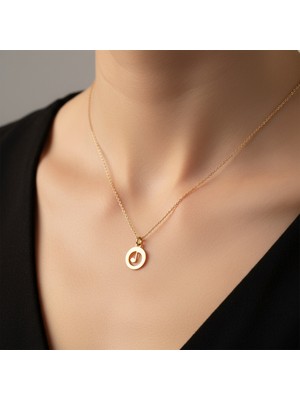 Tabitala TabiTela 8 ayar altın kolye ucu nota GM1310 0.5 gr