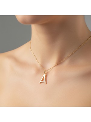 Tabitela 8 Ayar Altın Kolye Ucu Harf A   GM2635 1 gr