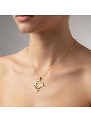 TabiTela 14 ayar altın kolye ucu Horus'un Gözü   GM1711 1 gr