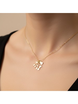 Tabitala TabiTela 8 ayar altın kolye ucu yaprak GM1188 1 gr