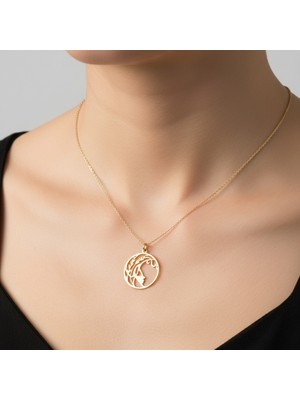 Tabitala TabiTela 8 ayar altın kolye ucu kız GM1096 1 gr