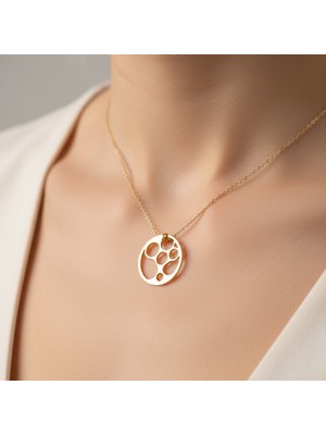 Tabitala TabiTela 8 ayar altın kolye ucu yuvarlak GM876 1 gr