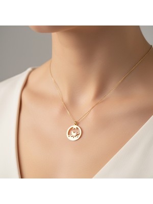 Tabitala TabiTela 14 ayar altın kolye ucu nar GM1220 0.5 gr