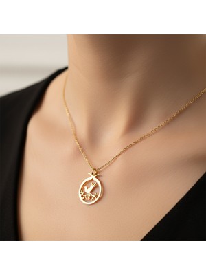 Tabitala TabiTela 8 ayar altın kolye ucu nar GM1219 1 gr