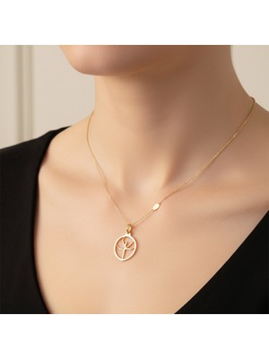 Tabitala TabiTela 8 ayar altın kolye ucu nar GM1212 1 gr