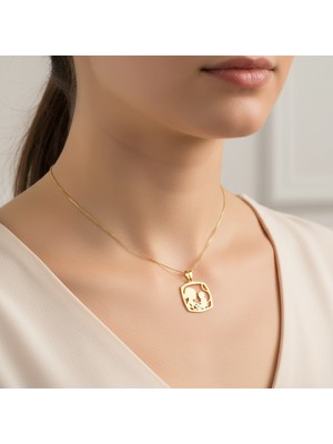 TabiTela 14 ayar altın kolye ucu Bebek ve Anne   GM2591 0.5 gr