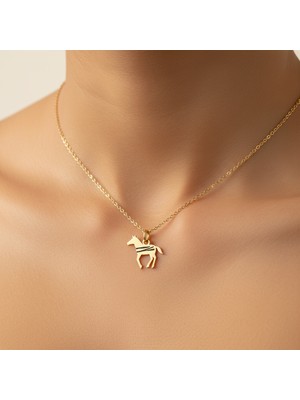 Tabitala Tabitela 8 Ayar Altın Kolye Ucu Zebra GM327 1 gr