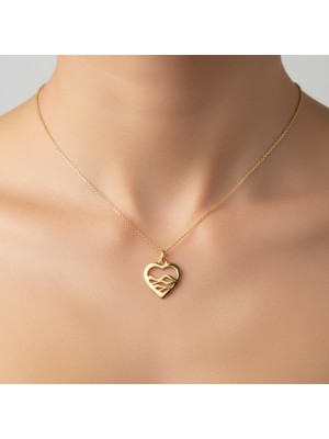 Tabitala TabiTela 8 ayar altın kolye ucu kalp GM941 0.5 gr