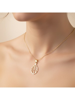 TabiTela 14 ayar altın kolye ucu melek kanatları   GM1560 1 gr