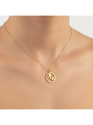 Tabitala TabiTela 8 ayar altın kolye ucu kız GM1045 1 gr