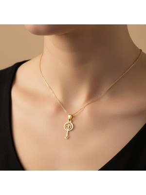 TabiTela 8 ayar altın kolye ucu anahtar GM3108 1 gr