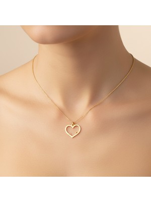 Tabitala TabiTela 14 ayar altın kolye ucu kalp GM948 0.5 gr
