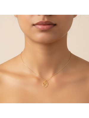 Tabitala TabiTela 14 ayar altın kolye ucu kalp GM1024 1 gr