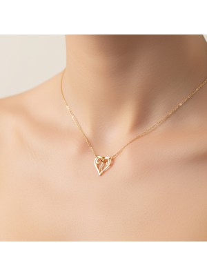 Tabitala TabiTela 8 ayar altın kolye ucu kalp GM823 0.5 gr