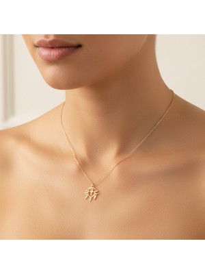 Tabitala TabiTela 8 ayar altın kolye ucu kız GM1097 0.5 gr