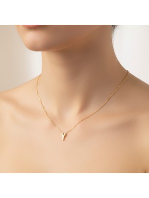 TabiTela 8 ayar altın kolye ucu Harf Y   GM3214 0.5 gr