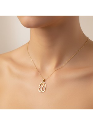 Tabitala TabiTela 8 ayar altın kolye ucu kapı GM804 1 gr