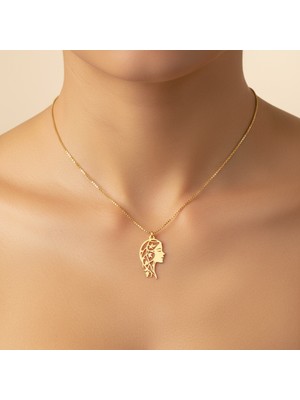 Tabitala TabiTela 14 ayar altın kolye ucu kız GM1068 1 gr