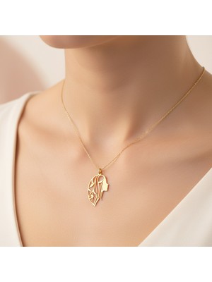 Tabitala TabiTela 8 ayar altın kolye ucu kız GM1066 0.5 gr