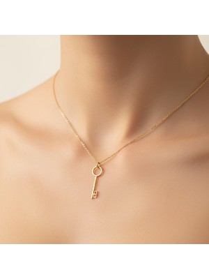 Tabitala TabiTela 8 ayar altın kolye ucu anahtar GM211 1 gr