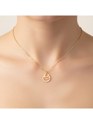 Tabitala TabiTela 8 ayar altın kolye ucu yuvarlak GM870 0.5 gr