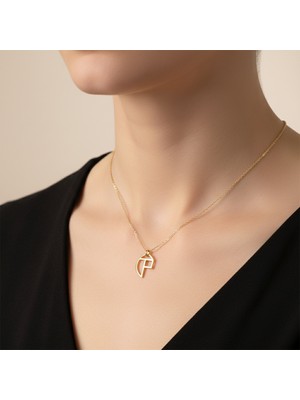 Tabitala TabiTela 8 ayar altın kolye ucu "P"harfi GM726 0.5 gr