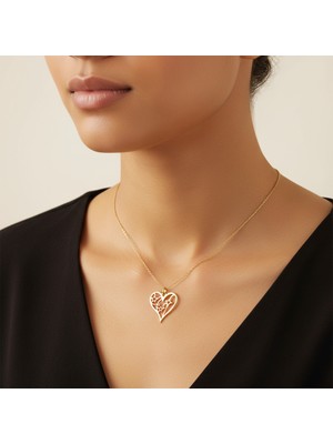 Tabitala TabiTela 8 ayar altın kolye ucu kalp GM961 0.5 gr