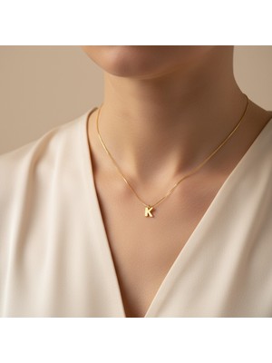 Tabitala TabiTela 14 ayar altın kolye ucu "K"harfi GM741 1 gr