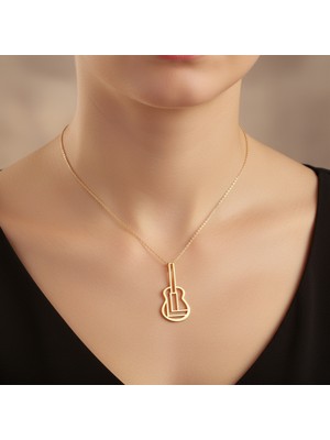 Tabitala TabiTela 8 ayar altın kolye ucu gitar GM937 1 gr